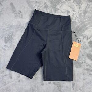 Girlfriend Collective Bike Shorts Womens XS High Rise Gym Yoga Activewear NEW